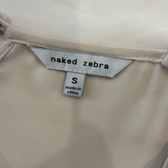 Naked zebra flowy white tank - Picture 3 of 3